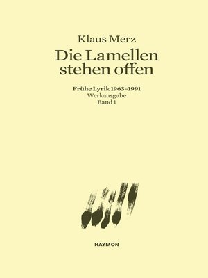 cover image of Die Lamellen stehen offen